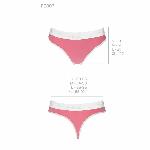 Спортивні трусики-стрінги Passion PS007 PANTIES S, pink - мініатюра 2