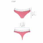 Спортивні трусики-стрінги Passion PS007 PANTIES XL, pink - мініатюра 2