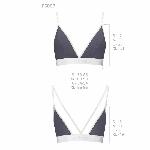 Спортивний топ з подвійними бретелями Passion PS007 TOP M, dark grey - мініатюра 5