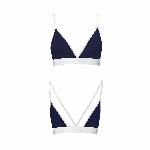 Спортивний топ з подвійними бретелями Passion PS007 TOP L, navy blue - мініатюра 5