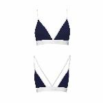 Спортивний топ з подвійними бретелями Passion PS007 TOP S, navy blue - мініатюра 5