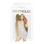 Бебі-дол з ажурним бралетом та асиметричним подолом Penthouse - Naughty Doll Blue M/L - мініатюра 3