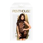 Міні-сукня сітка з горлом Penthouse - Epic Night Black S/L - мініатюра 4