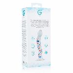 Скляний дилдо з вигинами і малюнком Gildo Glass Dildo No. 3 - мініатюра 7