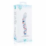 Скляний дилдо з вигинами і малюнком Gildo Glass Dildo No. 3 - мініатюра 6