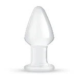 Скляна анальна пробка Gildo Glass Buttplug No. 25 - мініатюра 1