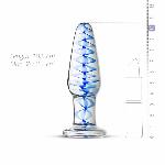 Скляна анальна пробка з внутрішньою спіраллю Gildo Glass Buttplug No. 23 - мініатюра 3