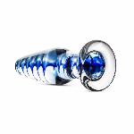 Скляна анальна пробка з внутрішньою спіраллю Gildo Glass Buttplug No. 23 - мініатюра 2