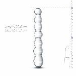 Скляний дилдо у вигляді намистин Gildo Glass Dildo No. 19 - мініатюра 4