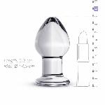 Скляна анальна пробка Gildo Glass Buttplug No. 26 - мініатюра 3
