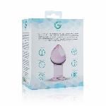 Рожева анальна пробка зі скла Gildo Pink Glass Buttplug No. 27 - мініатюра 5