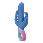 Вібратор-кролик з ротацією и анальним стимулятором PMV20 Vice - Double Vibrator - мініатюра 1