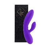 Гнучкий вібратор кролик з двома моторами FeelzToys Lea Rabbit Vibrator Medium Purple - мініатюра 1