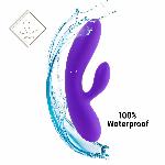 Гнучкий вібратор кролик з двома моторами FeelzToys Lea Rabbit Vibrator Medium Purple - мініатюра 5