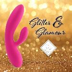 Гнучкий вібратор кролик з двома моторами FeelzToys Lea Rabbit Vibrator Rubine Red - мініатюра 3