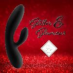 Гнучкий вібратор кролик з двома моторами FeelzToys Lea Rabbit Vibrator Black - мініатюра 3