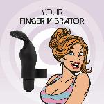 Вібратор на палець FeelzToys Magic Finger Vibrator Black - мініатюра 2