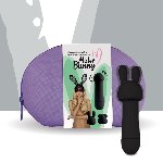 Мінівібратор FeelzToys Mister Bunny Black з двома насадками - мініатюра 1