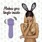 Мінівібратор FeelzToys Magic Bunny Purple з двома насадками - мініатюра 3