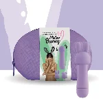Мінівібратор FeelzToys Magic Bunny Purple з двома насадками - мініатюра 1