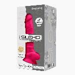 Фалоімітатор SilexD Vetus Pink (MODEL 1 size 8in), двошаровий, силікон + Silexpan, діаметр 4,2см - мініатюра 3