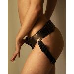 Трусики для страпона Strap-On-Me Leatherette Harness CURIOUS - мініатюра 8
