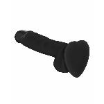 Реалістичний фалоімітатор Strap-On-Me SOFT REALISTIC DILDO Black - Size M - мініатюра 2