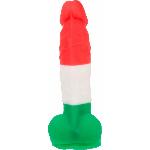 Кольоровий фалоімітатор ADDICTION - LEONARDO - 7 "- 3 COLOURS, 17,8 см, силікон, вібропуля в подарун - мініатюра 2