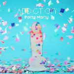 Фалоімітатор з конфетті ADDICTION - PARTY MARTY 7.5″ - FROST & CONFETTI, 19 см, силікон - мініатюра 4