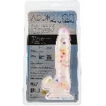Фалоімітатор з конфетті ADDICTION - PARTY MARTY 7.5″ - FROST & CONFETTI, 19 см, силікон - мініатюра 6