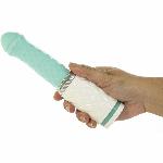 Розкішний вібратор-пульсатор Pillow Talk з присоскою - Feisty Thrusting Vibrator Teal - мініатюра 6