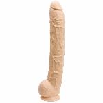 Фалоімітатор Doc Johnson Dick Rambone Cock White (в ПЕ пакеті!), Діаметр 6 см, довжина 42 см, ПВХ - мініатюра 3