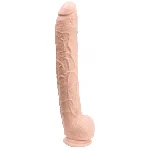 Фалоімітатор Doc Johnson Dick Rambone Cock White (в ПЕ пакеті!), Діаметр 6 см, довжина 42 см, ПВХ - мініатюра 1