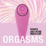 Пульсатор для клітора плюс вібратор FeelzToys - FemmeGasm Tapping & Tickling Vibrator Pink - мініатюра 5