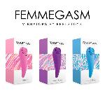 Пульсатор для клітора плюс вібратор FeelzToys - FemmeGasm Tapping & Tickling Vibrator Pink - мініатюра 7