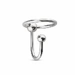 Уретральна вставка із кільцем Sinner Gear Unbendable – Sperm Stopper Solid, діаметр кільця 2,6 см - мініатюра 2