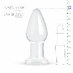 Скляна анальна пробка Gildo Glass Buttplug No. 24 - мініатюра 3