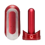 Набір мастурбатора із нагрівачем Tenga Flip Zero Red + Flip Warmer - мініатюра 1