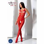 Бодістокінг з доступом до інтимних місць Passion BS078 red - мініатюра 2