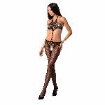 Відкритий бодістокінг Passion BS080 black - мініатюра 3