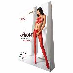 Відкритий бодістокінг Passion BS080 red - мініатюра 5