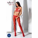 Відкритий бодістокінг Passion BS080 red - мініатюра 2