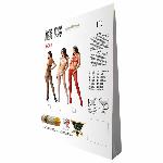 Відкритий бодістокінг Passion BS080 white - мініатюра 6