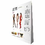 Ажурний бодістокінг з панчохами Passion BS082 white - мініатюра 6