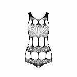 Сексуальний боді з вирізами Passion BS083 black - мініатюра 5