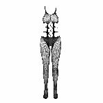 Еротичний бодістокінг Passion BS084 black - мініатюра 5
