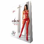 Еротичний бодістокінг Passion BS084 red - мініатюра 5