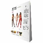 Еротичний бодістокінг Passion BS084 white - мініатюра 6