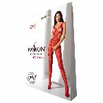 Еротичний бодістокінг з малюнком Passion BS085 red - мініатюра 5