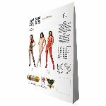Еротичний бодістокінг з малюнком Passion BS085 white - мініатюра 6